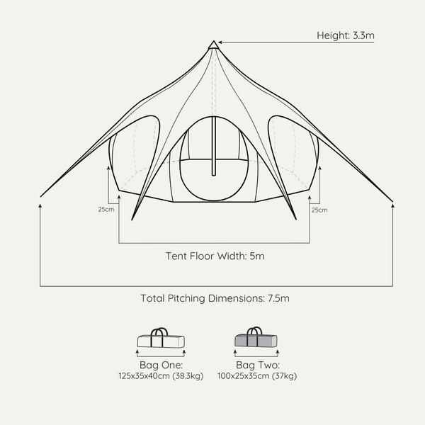 5m Outback Deluxe - Lotus Belle UK. Luxury Canvas Tents