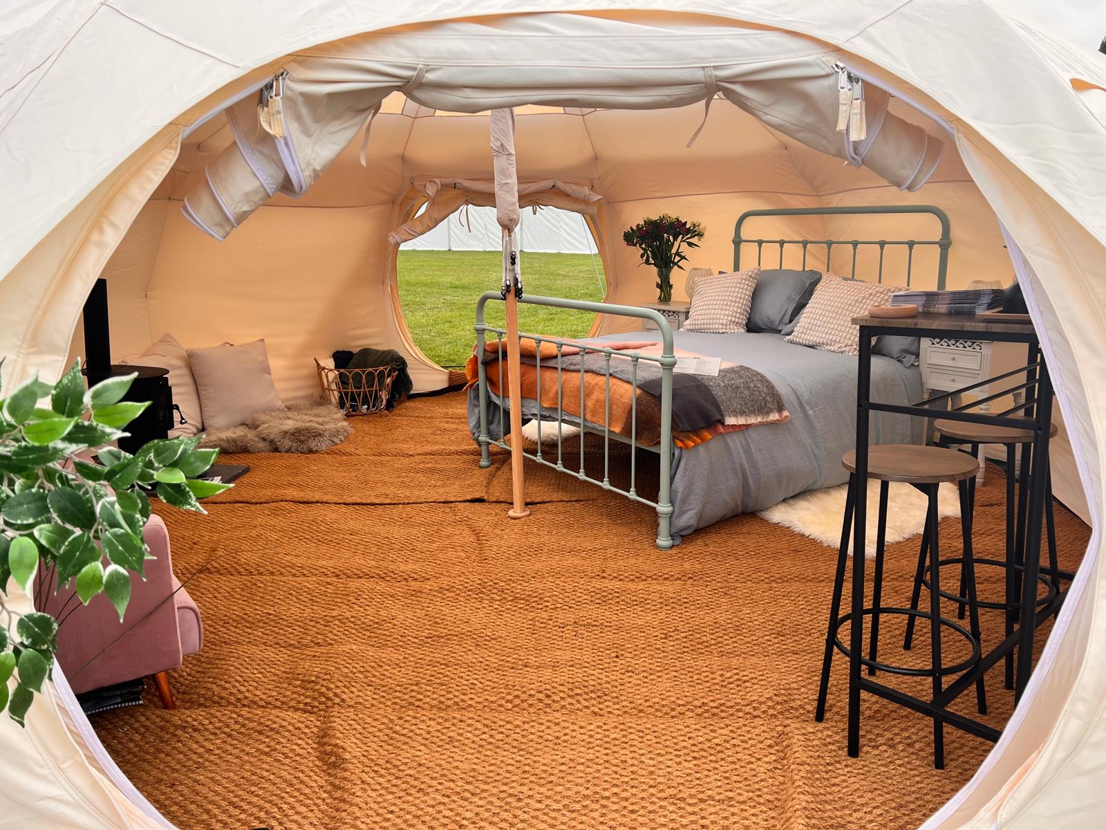 LOTUS BELLE AIR BELLE 収納バッグ付き The Versatility Of An Air Tent – Lotus Belle Tents USA